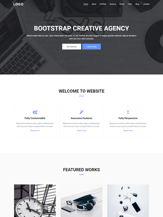 Landing Page Dịch vụ kết hợp Tin tức